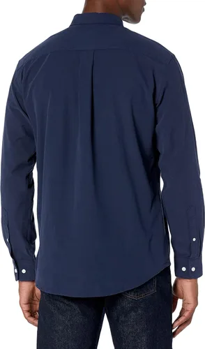 Vista 2 de Tienda Essentials - Camisa de tela oxford de manga larga ajuste regular para hombre