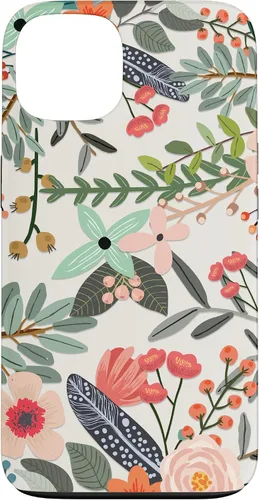 Vista 7 de Cute Colorful Garden Botanical Floral Pattern Case for iPhone 17