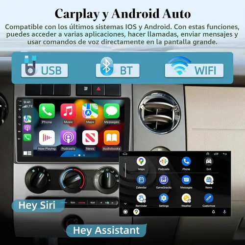 Vista 4 de [2+64G] Radio de coche para Ford Expedition 2007-2014 Carplay y Android