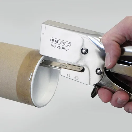 Vista 2 de Rapesco Alicates de grapado - Alicates de embalaje tradicionales HD-73, utiliza 73 grapas tipo 1/4"-1/2" (1169)