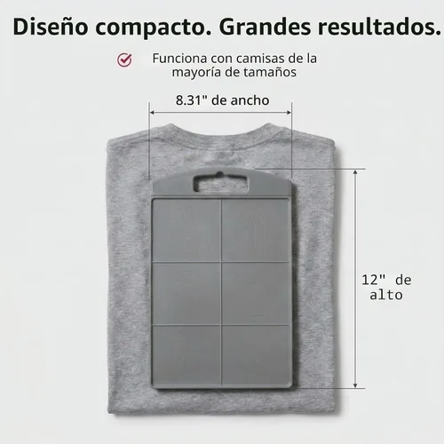 Vista 2 de Household Essentials 195 Tabla de Doblado de Camisas para Camisetas, Polos y Camisas de Vestir, Negro