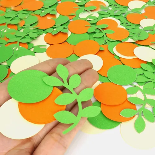 Vista 4 de Little Cutie - Decoraciones para baby shower, 200 unidades, confeti naranja, decoraciones de fiesta de cítricos, A Little Cutie is On The Way Baby