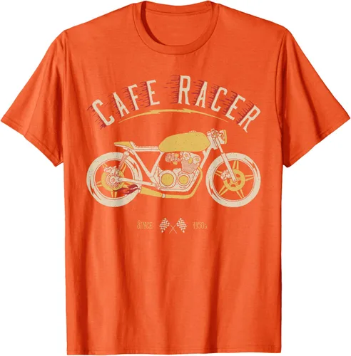 Vista 67 de Camiseta Cafe Racer - Old School - Camiseta de motocicleta vintage Negro
