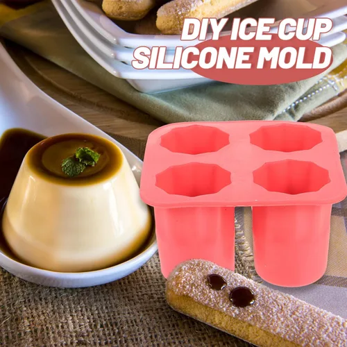 Vista 7 de Bandeja de cubitos de hielo de silicona, molde para cubitos de hielo, bandeja de hielo, bandejas para cubitos de hielo