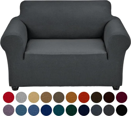 Vista 48 de Joccun Funda Elástica para Silla Sofá, Funda de Sofá de 1 Pieza Tela Jacquard de Spandex con Parte Inferior Elástica, Protector de Muebles Lavable