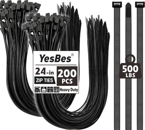 Vista 10 de 5000 bridas de 4 pulgadas, bridas pequeñas con resistencia a la tracción de 18 libras, bridas negras para uso en interiores y exteriores, bridas