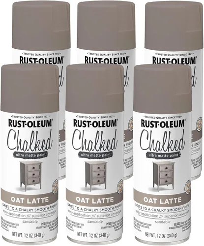 Vista 75 de Rust-Oleum 302592 - Pintura a la tiza en aerosol ultramate de 12 onzas (paquete de 1), color gris envejecido