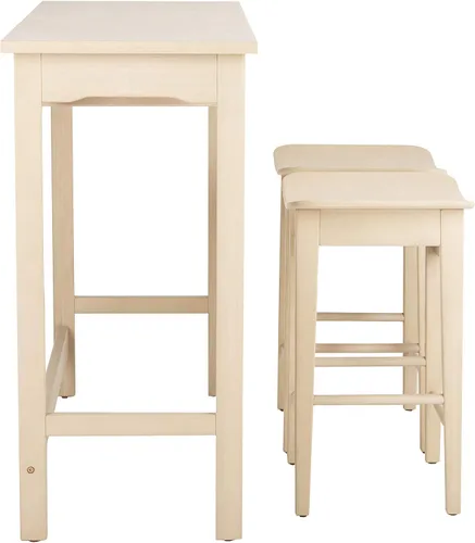 Vista 7 de Safavieh Home Collection Colbie - Estante de almacenamiento de 3 piezas de roble blanco