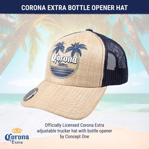 Vista 2 de Corona - Gorra de béisbol ajustable de malla con ala curvada