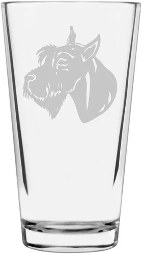 Vista 142 de Podenco Canario - Vaso de pinta de 16 onzas con temática de perro personalizado