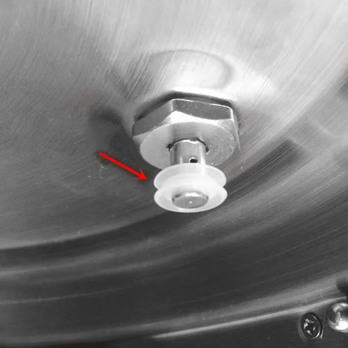 Vista 2 de GJS Gourmet Válvula de flotador de repuesto y anillo de sellado compatible con olla a presión GoWISE GW22620, GW22623, GW22637, GW22700, GW22701