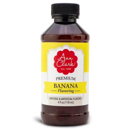Vista 2 de Extracto aromatizante de plátano Ann Clark Authentic Rich Banana Flavor, Add to Pastries, Frostings, Cakes & Beverages, Family Business for Over