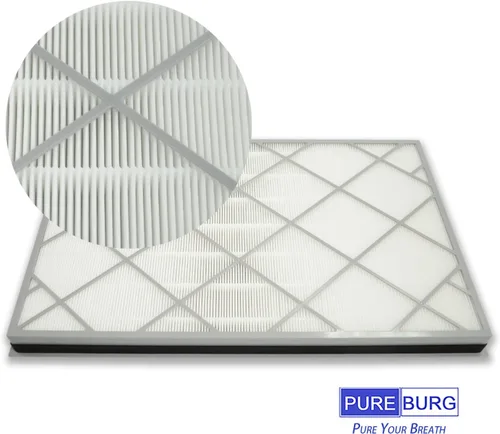 Vista 4 de PUREBURG HE6FKPET - Filtro de repuesto compatible con purificadores de aire Shark HE601 y HE602, 2 unidades de carbón activado HEPA H13 2 en 1