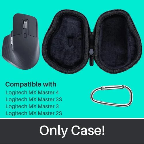 Vista 3 de Funda de almacenamiento Lebakort compatible con mouse Logitech MX Master 4 / MX Master 3S / MX Master 3 / MX Master 2S Advanced