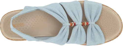 Vista 5 de LifeStride Roma - Sandalias de corcho con cuentas para mujer