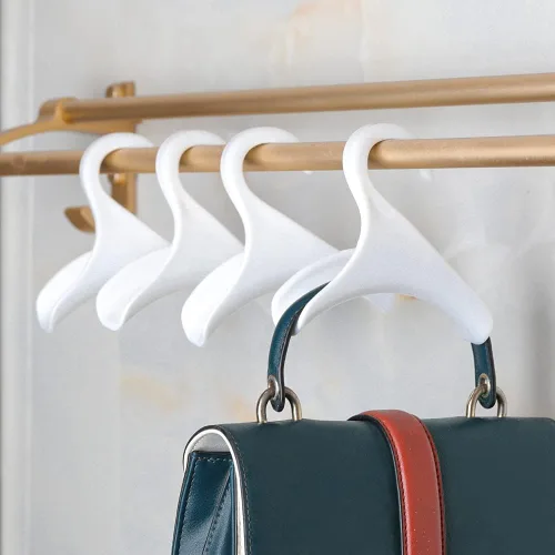 Vista 4 de Percha para colgar bolsos, organizador para colgar bolsos, organizador para colgar en el armario, para guardar y organizar bolsos, mochilas