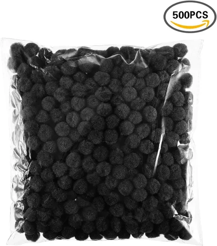 Vista 7 de Blulu - Pompones para manualidades y suministros de hobby, 500 unidades, 0.5 in