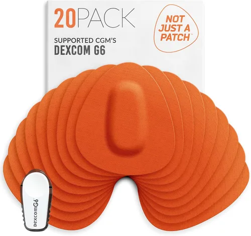 Vista 14 de Not Just A Patch Dexcom - Parches adhesivos G6 (paquete de 20) – Dexcom G6 adhesivos adhesivos para piel – Resistente al agua Dexcom Overpatch G6