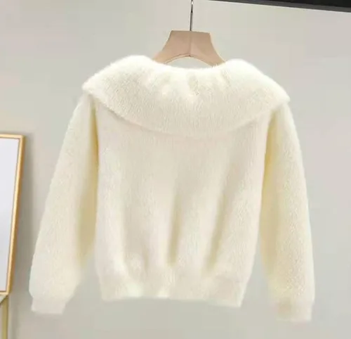 Vista 3 de Suéter de forro polar de manga larga para bebés y niñas, ropa de punto para otoño e invierno para bebés de 1 a 10 años