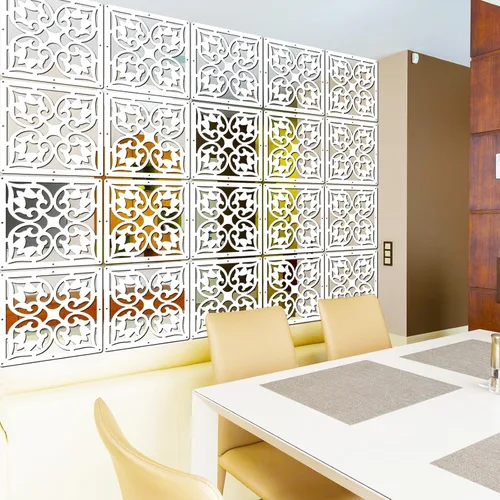 Vista 8 de Paneles divisores de habitación colgantes, 10 paneles de pantalla de madera y plástico, división de pared, decoración del hogar y la oficina