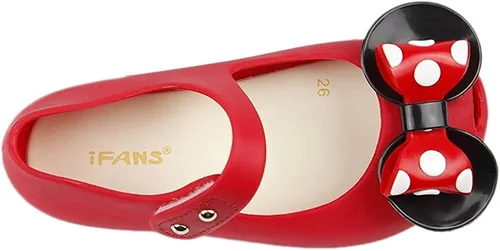 Vista 4 de iFANS - Sandalias de princesa para niñas, diseño de lunares