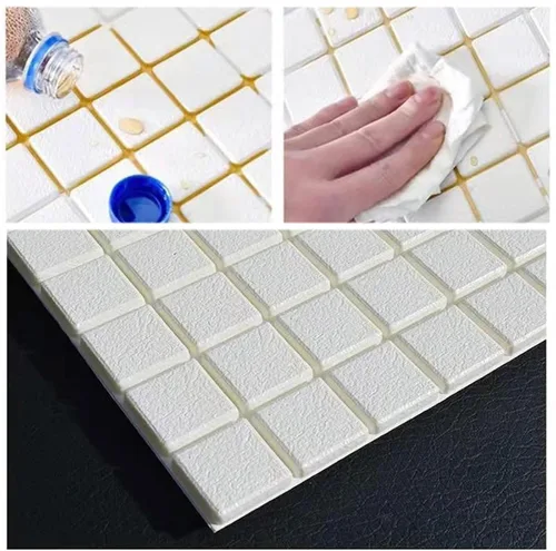 Vista 4 de Melairya Paneles de pared 3D, papel tapiz de ladrillo de espuma para dormitorio, panel de pared de piedra sintética, papel tapiz autoadhesivo
