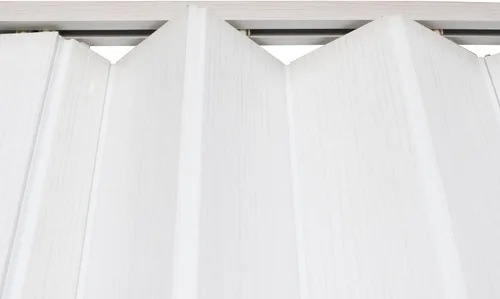 Vista 3 de Inicio Puertas de acordeón blancas de 32 x 80 pulgadas para armario, puerta plegable recortable de PVC, puertas plegables compactas, puerta Blanco