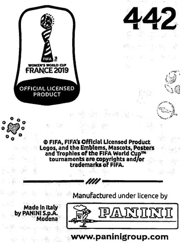Vista 2 de 2019 Panini FIFA Women's World Cup France Album Stickers (Individual Sticker Only) Soccer #442 Chile Team Logo Chile Foil 2 Inch by 2 1/2 Inch