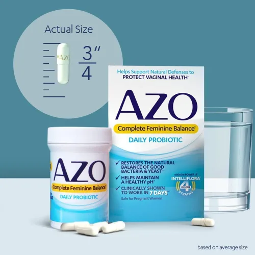 Vista 7 de AZO Control de la vejiga con suplemento diario Go-Less Ayuda a reducir la urgencia ocasional y completa el equilibrio femenino probióticos diarios