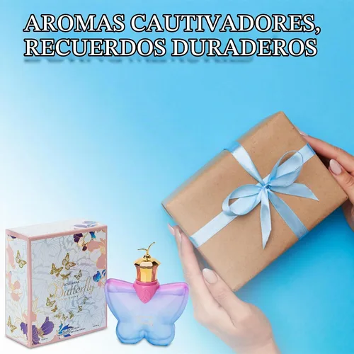 Vista 5 de Adriana Butterfly - Perfume para mujer, regalo para ella, regalo de fragancia para mujer Eau De Parfum Spray, Floral & Sweet Scent Beautiful Bottle