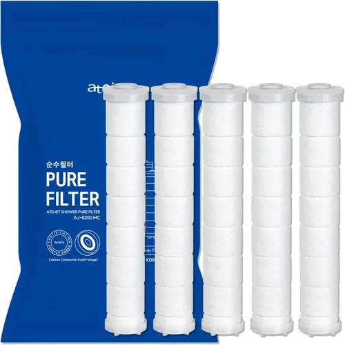 Vista 10 de Filtros de repuesto para cabezal de ducha inspirados en la cultura de belleza de Corea Filtros de carbono puro (10 filtros), compatibles