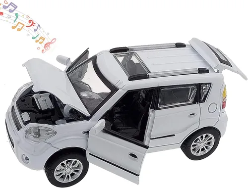 Vista 7 de Coches de juguete de fundición a presión, modelos de coches KIA Soul, coches de retroceso, juguete de coche con sonido y luz para niños de 3+ años