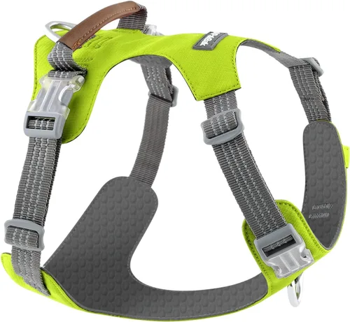 Vista 11 de Arnés para perro sin tirones – Arnés reflectante ajustable de nylon para perros pequeños, medianos y grandes, arnés de entrenamiento a prueba