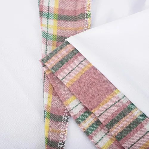 Vista 4 de Zzalalana Conjunto de lencería sexy para mujer, disfraz de estudiante travieso para juegos de rol, lencería con cordones y falda a cuadros