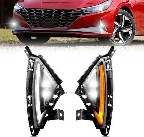 Vista 17 de Boxlight - Luces antiniebla compatibles con Hyundai Santa Fe 2007 2008 2009, un par de luces antiniebla con lente transparente para parachoques