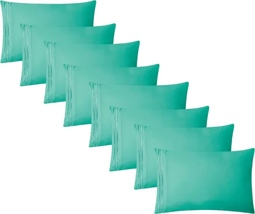 Vista 41 de Clara Clark Fundas de almohada de tamaño estándar – Funda de almohada ultra suave, fundas de almohada de microfibra ligera tamaño Queen – Juego de 2
