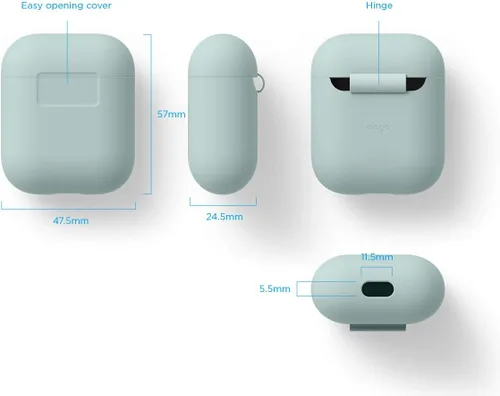 Vista 5 de elago AirPods - Funda de silicona para AirPods [Protección extra]