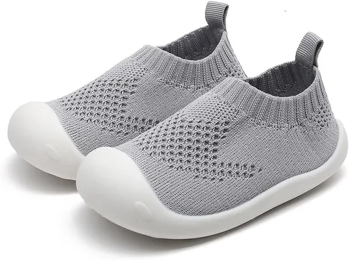 Vista 4 de Zapatos para caminar para bebés, zapatillas de deporte transpirables para niños pequeños