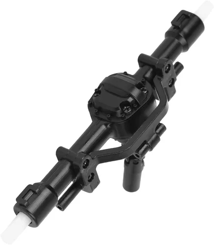 Vista 4 de VGEBY Eje trasero, accesorio de eje trasero de coche RC de plástico negro para WPL/MN Serie 1/16 Camión Modelo Modelo Accesorio