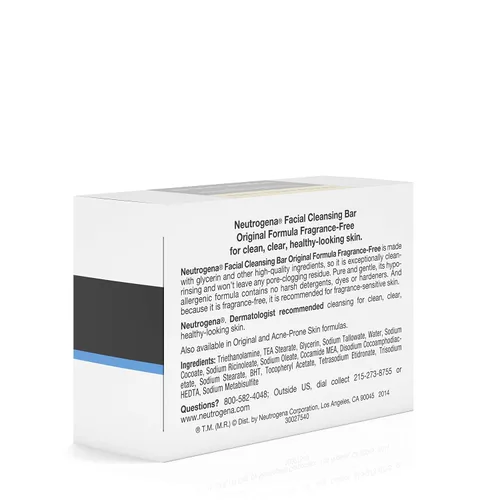 Vista 8 de Neutrogena Neutrogena original Formula Bar facial, Fragancia Free 3.5 oz.