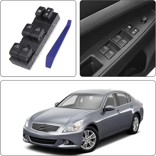 Vista 6 de Obaee 25401-9N00D Interruptor de ventana eléctrica frontal Botón maestro de control Compatible con Nissan Maxima 2009-2012, Infiniti 2007-2008 G35