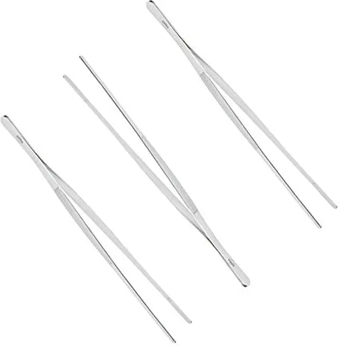 Vista 7 de Kuchenprofi 1068002800 Pinzas de acero inoxidable 18/10 extra largas de 12 pulgadas, Plateado