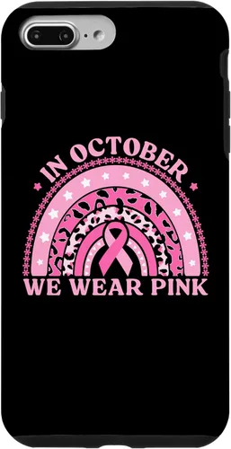 Vista 9 de iPhone 14 En octubre usamos funda para cáncer de mama de leopardo rosa arcoíris 2023