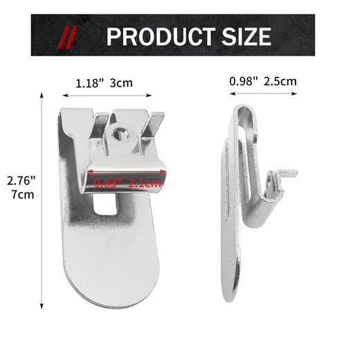 Vista 2 de 8 unids N435687 Clip de gancho de cinturón con dispensador de pegamento tornillo anti aflojamiento para DeWalt DCF620 DCF620B DCF622 Drywall Screwgun