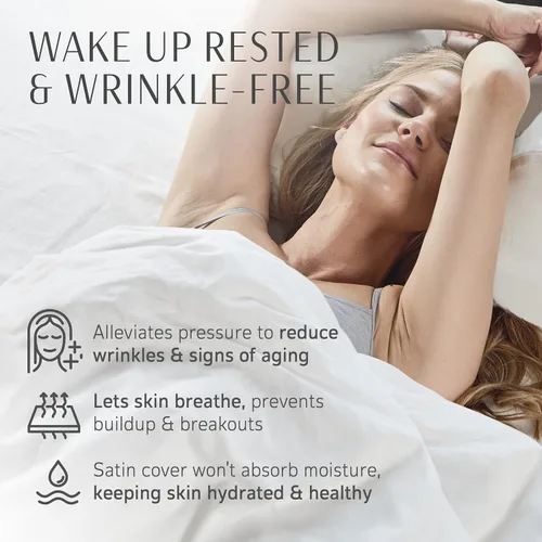 Vista 2 de Your Face Pillow - Almohada para dormir de espalda, almohada de belleza para dormir de espalda, almohada cervical de espuma viscoelástica