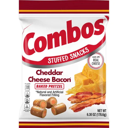 Vista 12 de COMBOS Paquetes de bocadillos horneados con pretzel de queso cheddar, bocadillos de galletas de queso, bolsa de 6.3 onzas, caja a granel