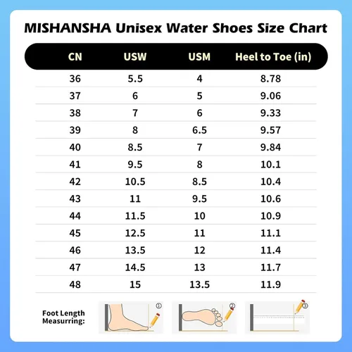 Vista 7 de Mishansha - Zapatos de agua para hombres y mujeres, secado rápido, para natación, buceo, surf, deportes acuáticos, piscina, playa, senderismo, yoga.