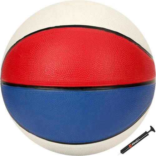 Vista 2 de AND1 Xcelerate - Balón de baloncesto de goma, tamaño reglamentario oficial Azul/rojo/blanco