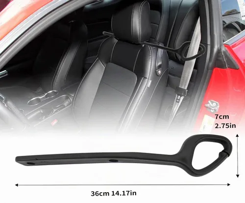 Vista 4 de Par de soportes de guía de extensión de cinturón de seguridad compatibles con accesorios de seguridad Ford Mustang EcoBoost GT 2014-2021