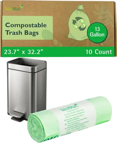 Vista 21 de bioMat Bolsas compostables de desechos de alimentos de 2.6 galones, 125
